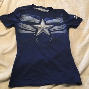 Boys captain America shirt